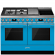 Cocina horno eléctrico SMEG CPF120IGMPT, Más de 4 zonas, Azul Zona Gigante